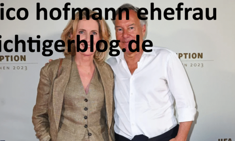 Nico Hofmann Ehefrau